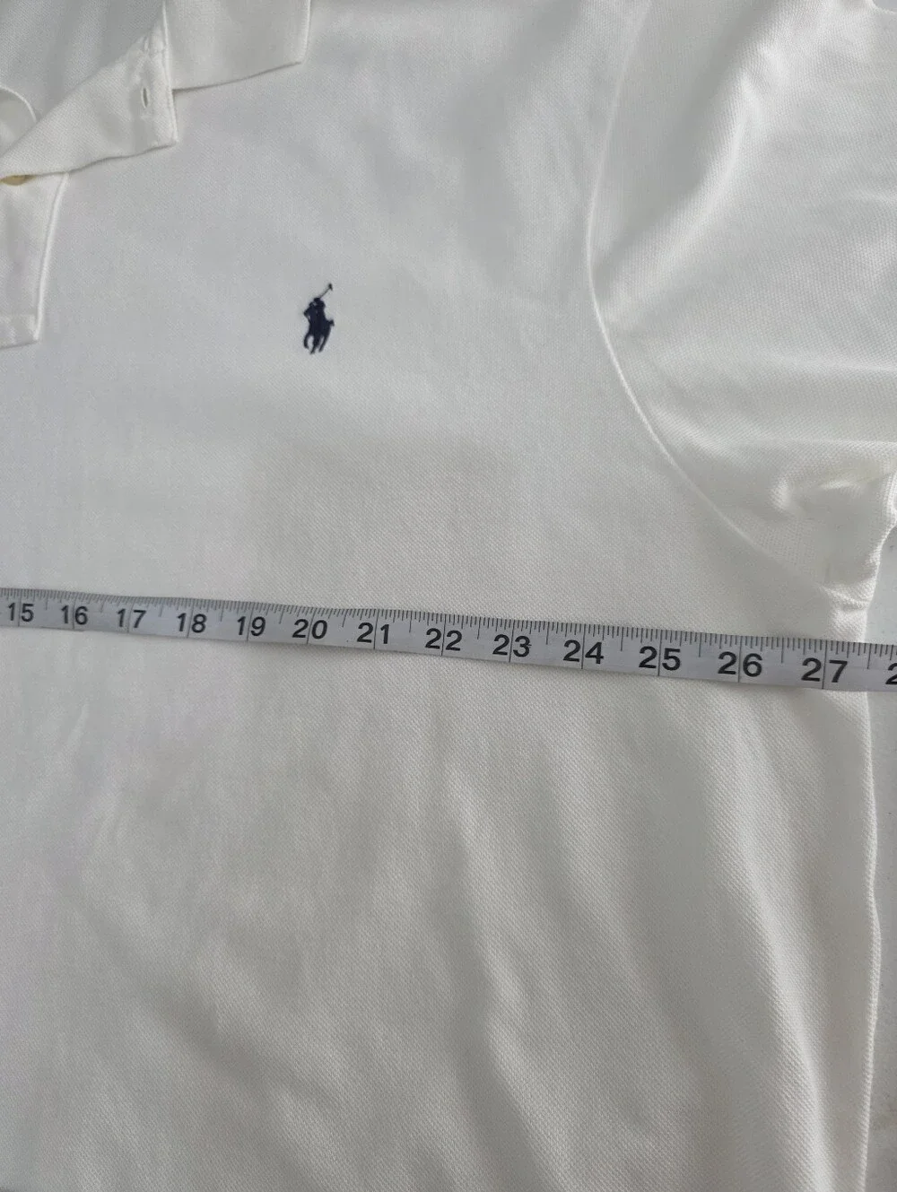 Polo Ralph Lauren Polo Shirt 3XLT White Blue Pony Big Tall Cotton Classic